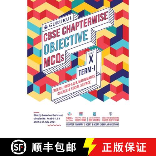 【3-4周达】Chapterwise Objective MCQS Book for Cbse Class 10 Term I Exam : 3000+ Questions (Case Stud... [9789391184070]
