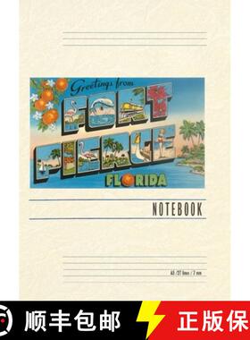 预订 Vintage Lined Notebook Greetings from Fort Pierce, Florida [9798385409945]
