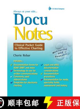 【3-4周达】Docunotes: Clinical Pocket Guide to Effective Charting [9780803620926]