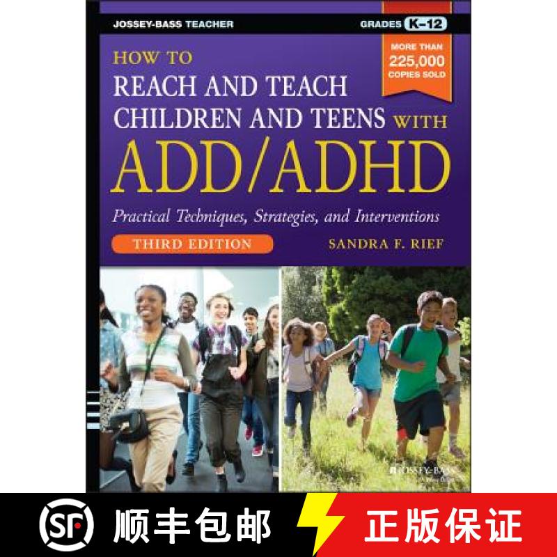 【3-4周达】How To Reach And Teach Children And Teens With Add/Adhd, 3Rd Edition [Wiley教育学] [9781118937785]