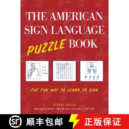 【3-4周达】The American Sign Language Puzzle Book: The Fun Way to Learn to Sign [9780071413541]