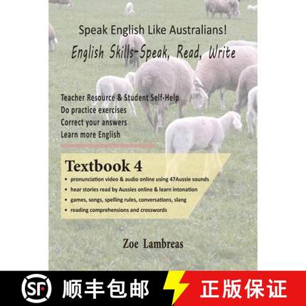 【3-4周达】Speak English Like Australians!  English Skills - Speak, Read, Write  Textbook 4 [9780994633378]