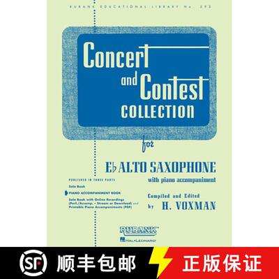 【3-4周达】Concert and Contest Collection for Eb Alto Saxophone: Piano Accompaniment [9781423445500]