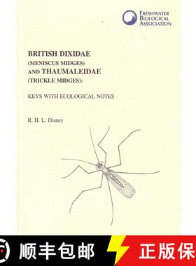 【3-4周达】British Dixidae (Meniscus Midges) and Thaumaleidae (Trickle Midges) (Edition: 2) (Edition:... [9780900386602]