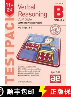 【3-4周达】11+ Verbal Reasoning Year 5-7 CEM Style Testpack B Papers 1-4: CEM Style Practice Papers [9781911553342]