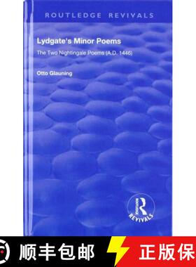 【3-4周达】Lydgate's Minor Poems: The Two Nightingale Poems (A.D. 1446) [9781138615076]
