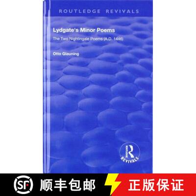 【3-4周达】Lydgate's Minor Poems: The Two Nightingale Poems (A.D. 1446) [9781138615076]