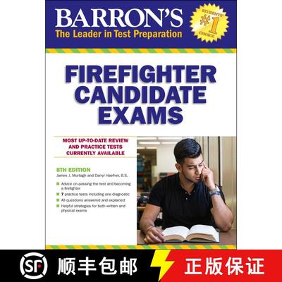 【3-4周达】Firefighter Candidate Exams (Eighth Edition) (Eighth Edition) [9781438008868]