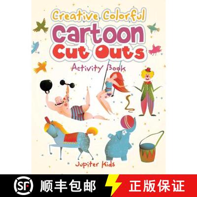 【3-4周达】Creative Colorful Cartoon Cut Outs Activity Book [9781683261063]