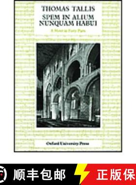 【3-4周达】Spem in Alium: Vocal Score (Vocal (full) score) [9780193534124]