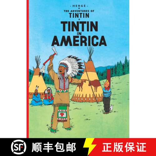 【3-4周达】精装 Tintin in America [9781405208024]