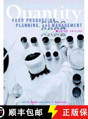 【3-4周达】Quantity Food Production, Planning, And Managementthird Edition [Wiley酒店管理] [9780471333470]