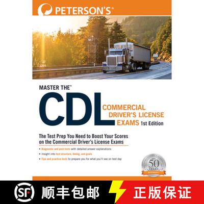 【3-4周达】Master The(tm) CDL Commercial Drivers License Exams [9780768945881]