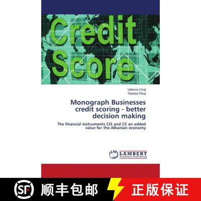 预订 Monograph Businesses credit scoring - better decision making [9786202675499]