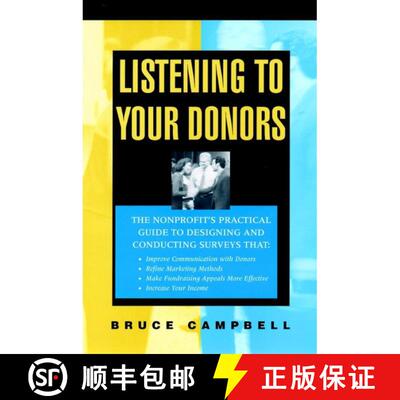 【3-4周达】精装 Listening To Your Donors [Wiley经管] [9780787950378]