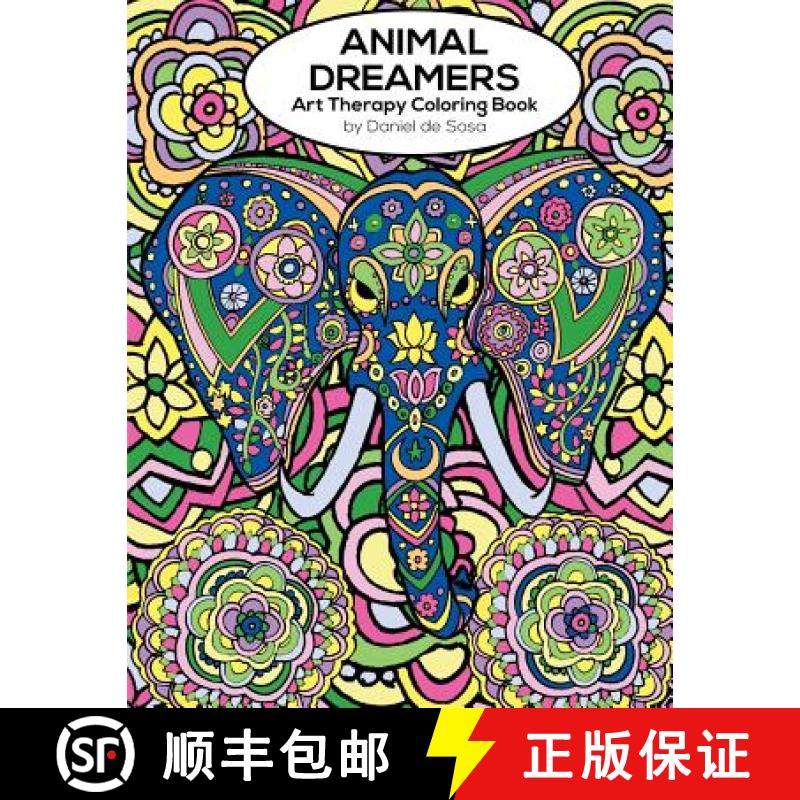 【3-4周达】Animal Dreamers: Art Therapy Coloring Book [9780993222511]