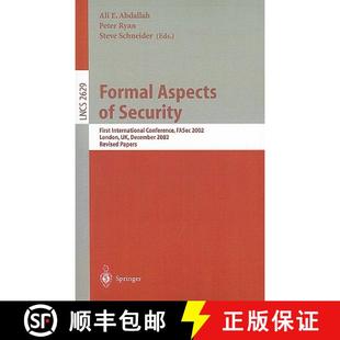 London 4周达 Aspects First 2002 FASec Formal Conference International 9783540206934 Decem... Security
