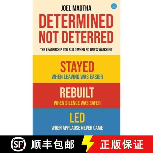 【3-4周达】Determined, Not Deterred: The Leadership You Build When No One's Watching [9789371399241]