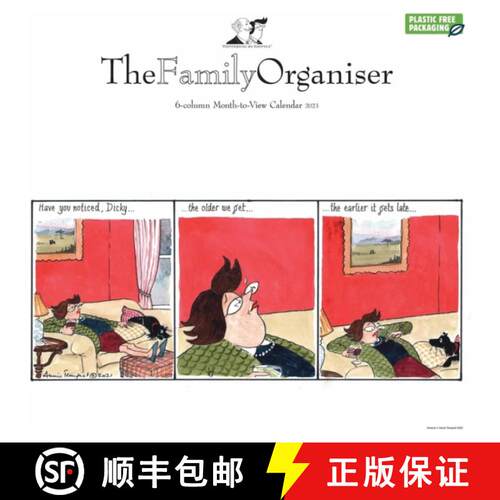 【3-4周达】Tottering By Gently The Family Organiser 6 Column Month-to-View Calendar 2023 [9781529825732]