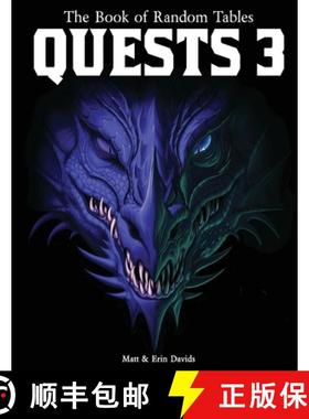 【3-4周达】The Book of Random Tables: Quests 3: 1000 Adventure Ideas for Fantasy Tabletop Role-Playin... [9781952089206]