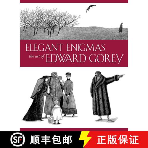 【3-4周达】精装 Elegant Enigmas: The Art of Edward Gorey [9780764948046]