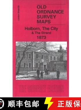 【3-4周达】Holborn, the City & the Strand 1873: London Sheet 62.1 [9781787210509]