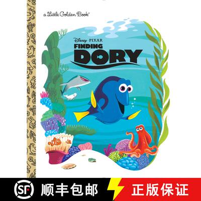 【3-4周达】精装 Finding Dory Little Golden Book (Disney/Pixar Finding Dory) [9780736435116]