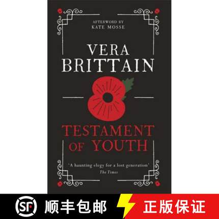 【3-4周达】Testament of Youth: An unforgettable true story of love and loss in World War I [9781780226590]
