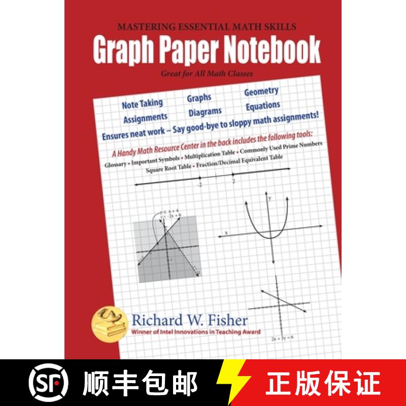 【3-4周达】Graph Paper Notebook: Great for All Math Classes [9781733501866]