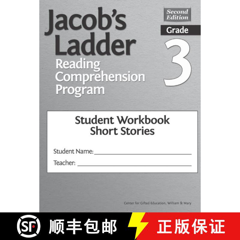 【3-4周达】Jacob's Ladder Reading Comprehension Program: Grade 3, Student Workbooks, Short Stories, (... [9781618217301]