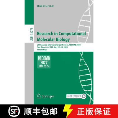 【3-4周达】Research in Computational Molecular Biology : 26th Annual International Conference, RECOMB... [9783031047480]