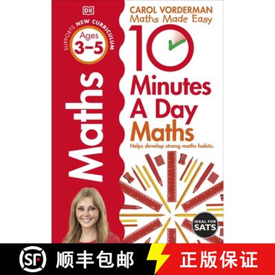 【4周达】10 Minutes A Day Maths, Ages 3-5 (Preschool) : Supports the National Curriculum, Helps Devel... [9780241466841]