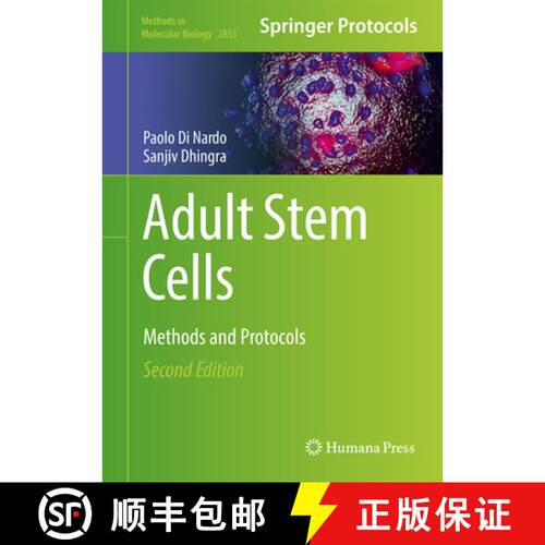 【3-4周达】精装 Adult Stem Cells : Methods and Protocols (Second Edition 2024) [9781071639948]