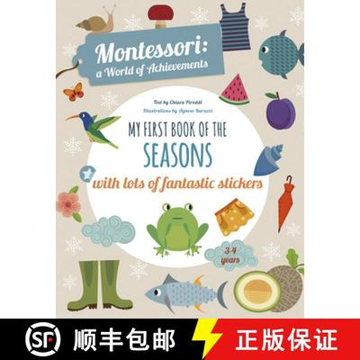 【3-4周达】My First Book of the Seasons with Lots of Fantastic Stickers (Montessori Activity) [9788854413696]