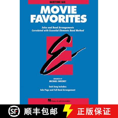 【3-4周达】Essential Elements Movie Favorites: Eb Baritone Saxophone Sheet Music Book Film Themes Col... [9780793559688]