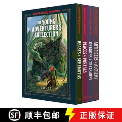 【3-4周达】Young Adventurer's Collection Box Set 2 (Dungeons & Dragons 4-Book Boxed Set): Beasts & Be... [9780593836125]