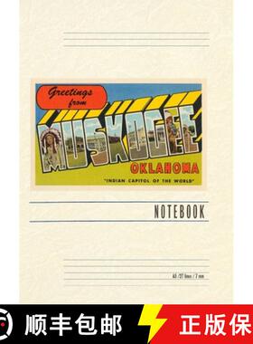 【3-4周达】Vintage Lined Notebook Greetings from Muskogee [9798385442645]
