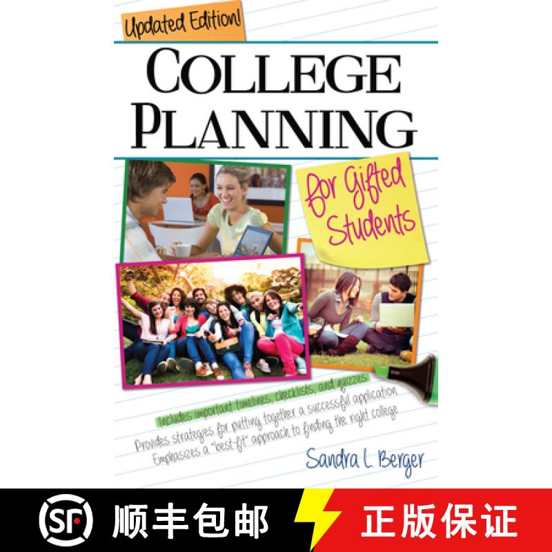 【3-4周达】College Planning for Gifted Students: Choosing and Getting Into the Right College (Updated... [9781618211477]