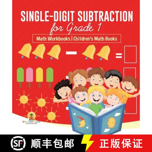 【3-4周达】精装 Single-Digit Subtraction for Grade 1 : Math Workbooks | Children's Math Books [9798869419446]