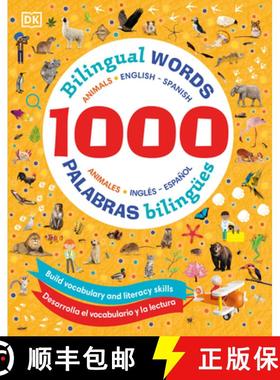 【3-4周达】1000 Bilingual Words Animals / 1000 Palabras Bilingües Animales: English - Spanish [9780744089202]