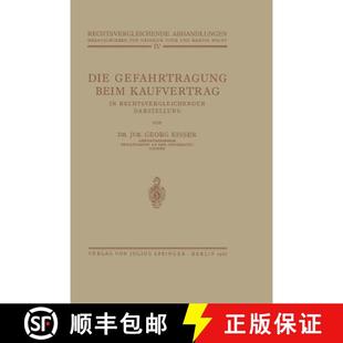 Kaufvertrag 9783642938139 4周达 Darstellung Rechtsvergleichender beim Gefahrtragung Die