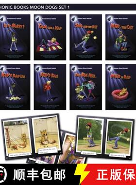 【3-4周达】Phonic Books Moon Dogs Set 1 : Decodable Phonic Books for Catch Up (Alphabet at CVC Level) [9781907170959]