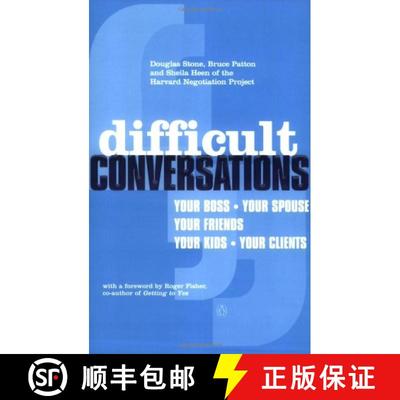 【3-4周达】Difficult Conversations : How to Discuss What Matters Most [9780140277821]