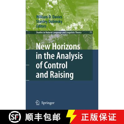 【3-4周达】New Horizons in the Analysis of Control and Raising [9781402061776]