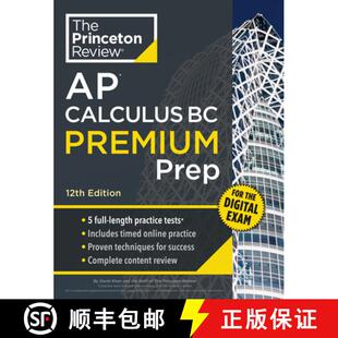 【3-4周达】Princeton Review AP Calculus BC Premium Prep, 12th Edition: 5 Practice Tests + Digital Pra... [9780593518229]