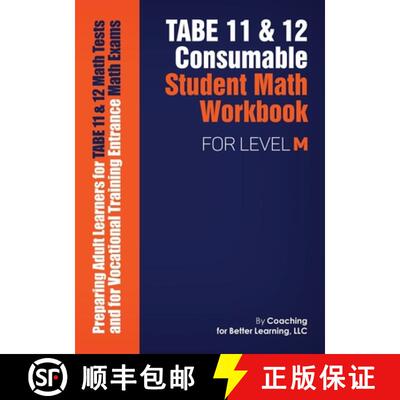 【3-4周达】TABE 11 and 12 Consumable Student Math Workbook for Level M [9781639018390]