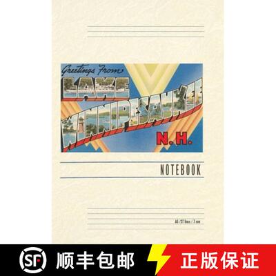 【3-4周达】Vintage Lined Notebook Greetings from Lake Winnipesaukee [9798385432042]