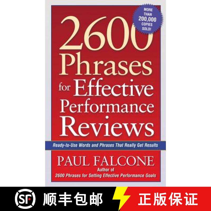 【3-4周达】The 2600 Phrases for Effective Performance Reviews: Ready-To-Use Words and Phrases That Re... [9780814472828]