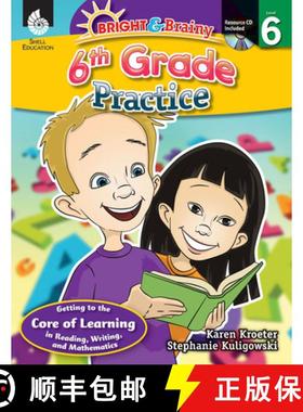 【3-4周达】Bright & Brainy: 6th Grade Practice (Grade 6): 6th Grade Practice [With CDROM] [9781425809102]
