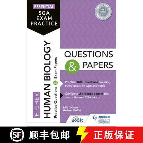 【3-4周达】Essential SQA Exam Practice: Higher Human Biology Questions and Papers: From the publisher... [9781510471801]